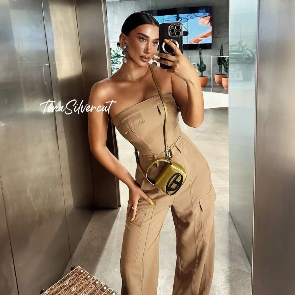 BLOGGER'S FAVE! Zara Belted Cargo Jumpsuit NWT